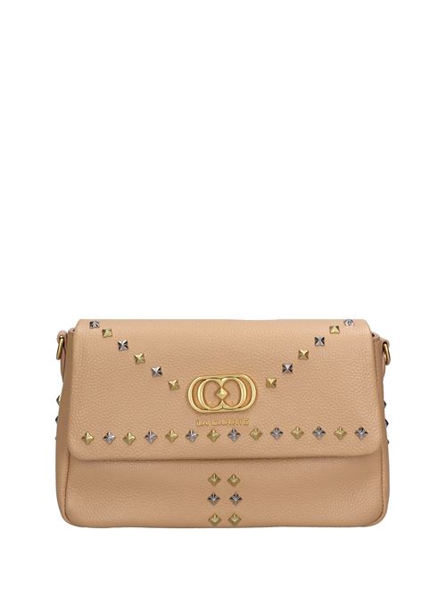 Borsa Frivolous sthephy in pelle e borchie LA CARRIE | 142P-BA-105-TBLBEIGE